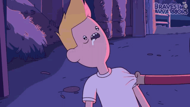 a cartoon of a boy with the word bravest on the bottom