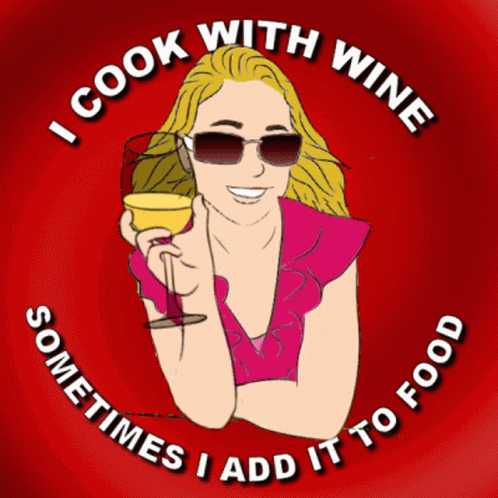 I Cook With Wine Enhance Flavour GIF - I Cook With Wine Enhance Flavour Release Flavours GIFs