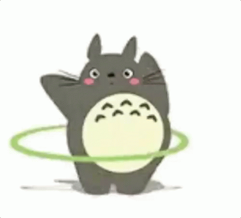 Eu ô Tentando Emagrecer / Bambolê GIF - Lose Weight Hula Hoops Totoro GIFs