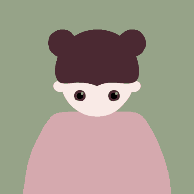 a girl in a pink sweater makes a heart with her hands