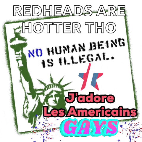 a poster that says redheads are hotter tho