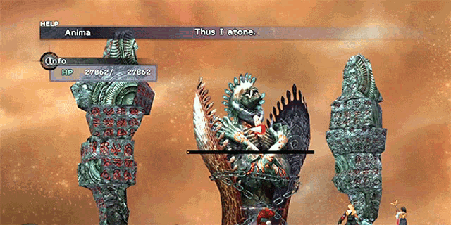 a screenshot of a video game that says thus i atone
