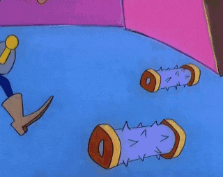 a cartoon character with a star on his chest is holding a sword