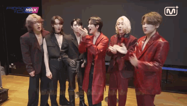 the word congratulations is on a screen with a group of boys
