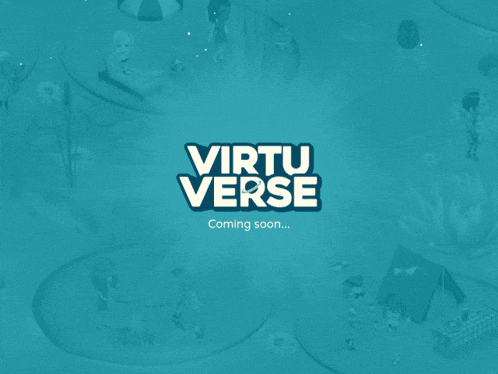 a blue background with virtu verse coming soon written on it