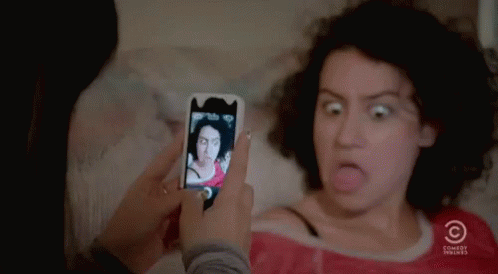 Taking Pics For Tinder GIF - Broad City Pictures Selfie GIFs