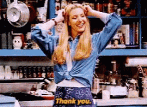 Thank You Phoebe GIF - Thank You Phoebe Friends GIFs