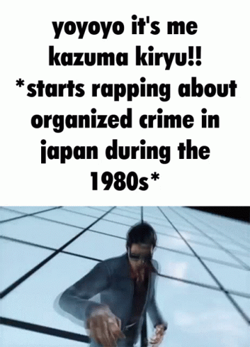 Kazuma Kiryu Yakuza GIF - Kazuma Kiryu Yakuza Rapping GIFs