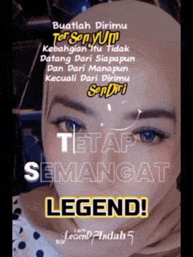 a poster with a woman 's face and the words legend on it
