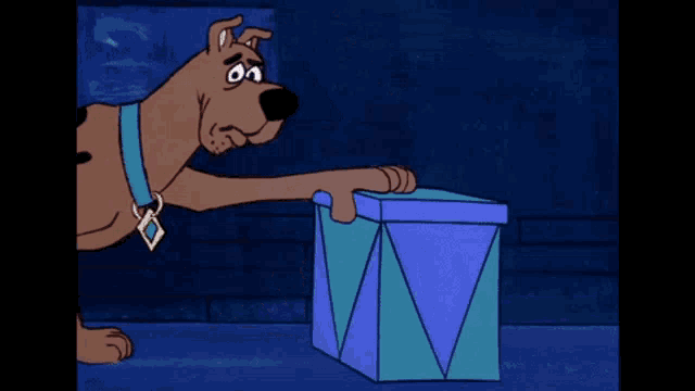 Taliesin Evitel Scooby Doo GIF - Taliesin Evitel Scooby Doo Gift Box GIFs