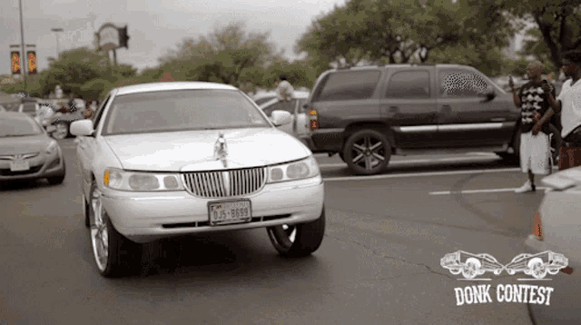 Donk Contest Cars GIF - Donk Contest Cars White Car GIFs