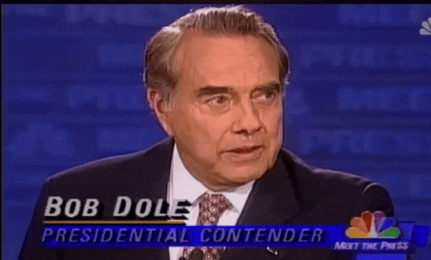 bob dole is a presidential contender for the republicans