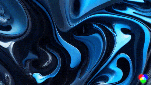 a computer generated image of a blue and black swirl pattern