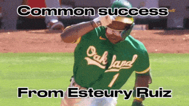Esteury Ruiz Oakland Athletics GIF - Esteury Ruiz Oakland Athletics Common Success GIFs
