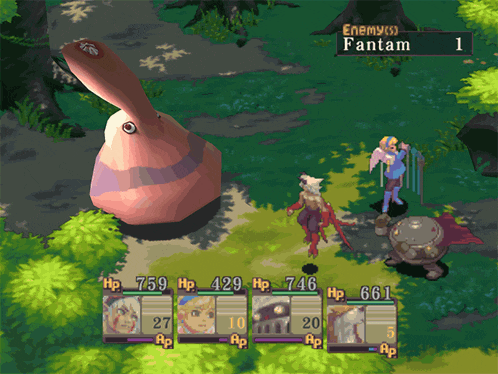 a video game is being played where the enemy is fantam