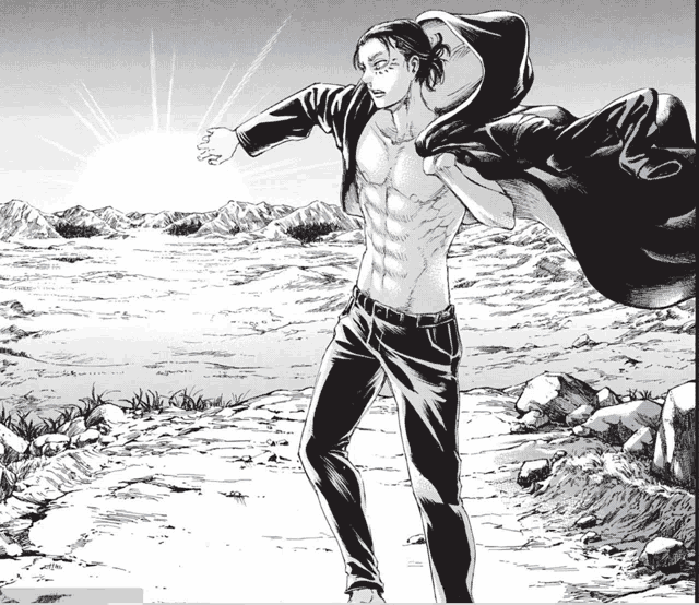 a black and white drawing of a shirtless man
