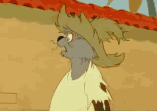 a cartoon of a cat saying now he tolls me