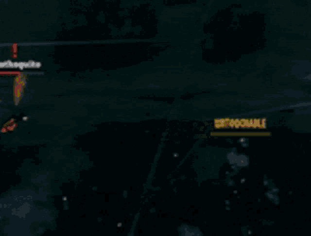 a blurred image of a video game with the word deathquale on the top left