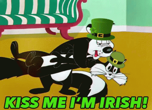 Kiss Me Im Irish GIF - Looney Tunes Sylvester St Patricks Day GIFs