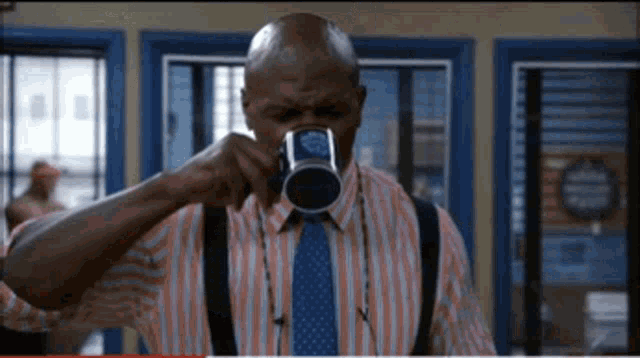 You Just Drank Cement Terry Jeffords GIF - You Just Drank Cement Terry Jeffords Gina Linetti GIFs