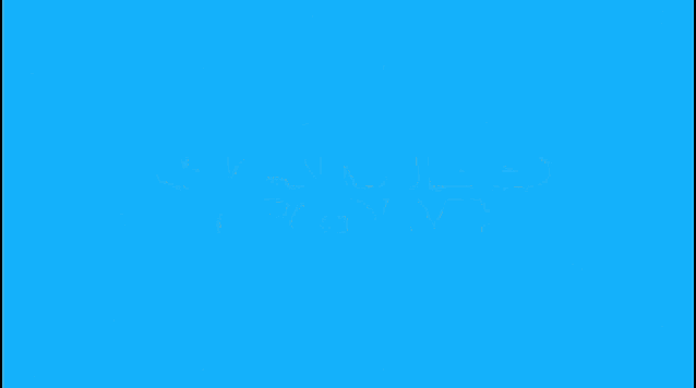 a blue background with a white circle in the middle
