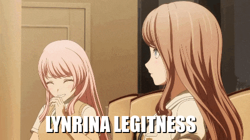 a picture of a girl with the words lynnina legitimss on it
