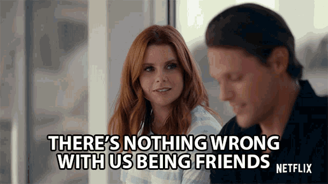 Theres Nothing Wrong With Us Being Friends Justin Bruening GIF