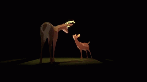 Deer Mother GIF - Deer Mother Baby Deer GIFs