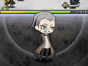 a cartoon character with a beard is standing in front of a screen that says 17976