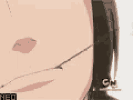 a close up of a cartoon character 's face with a cartoon network logo in the corner .