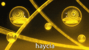 a computer generated image with haycia written on the bottom