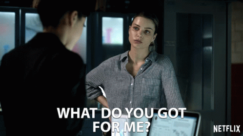 What Do You Got For Me Lauren German GIF - What Do You Got For Me Lauren German Chloe Decker GIFs