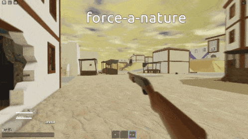 a screenshot of a video game with the words force-a-nature on the bottom