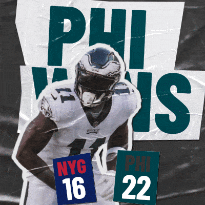 Philadelphia Eagles (22) Vs. New York Giants (16) Post Game GIF