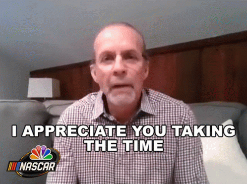 I Appreciate You Taking The Time Kyle Petty GIF - I Appreciate You Taking The Time Kyle Petty Motorsports On Nbc GIFs