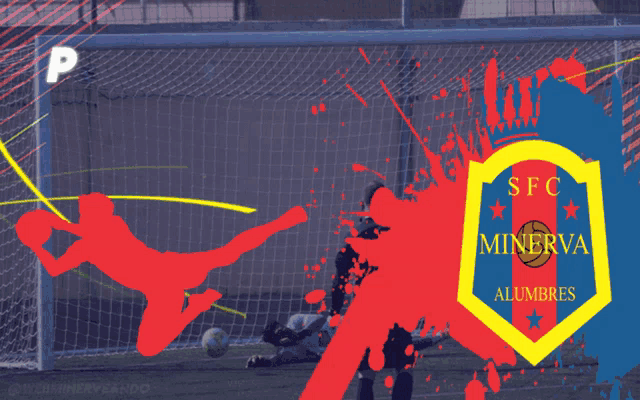 a poster that says paradon on it with a soccer goalie