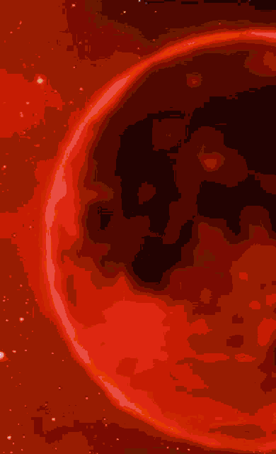 a silhouette of a person holding a gun in front of a red lightning storm