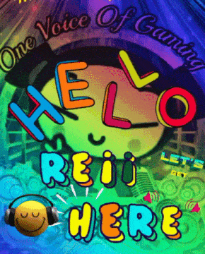 a colorful poster that says one voice of gaming hello reid here