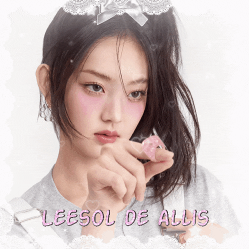 a picture of a woman with the name leesol de allis on it