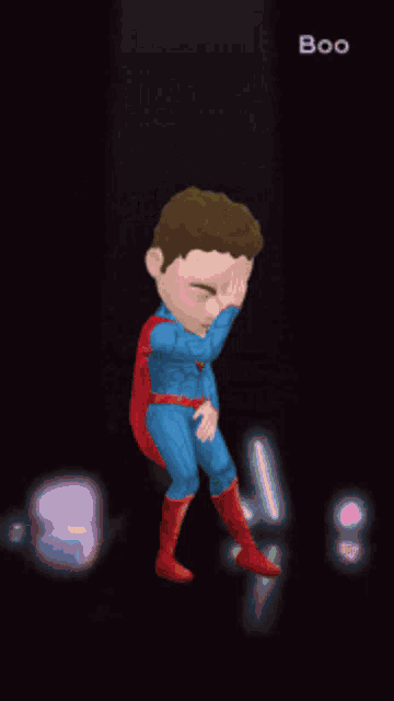 a cartoon of a man dressed as superman with the words have a nice day above him