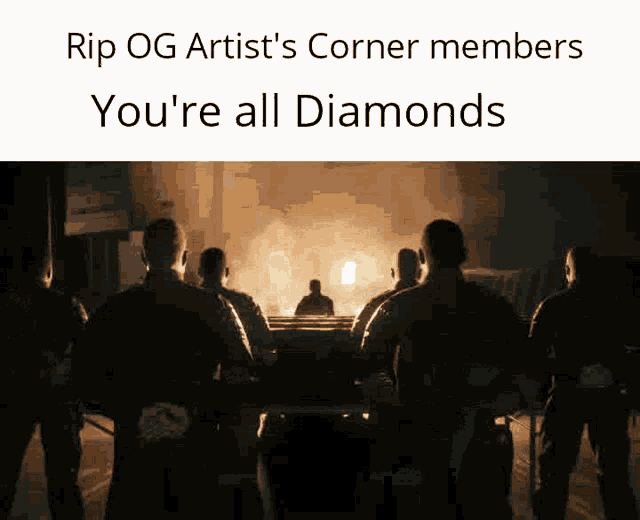 Rip Youre All Diamonds GIF - Rip Youre All Diamonds Artists Corner GIFs