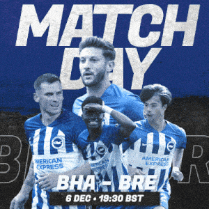 a poster for a match between brighton and manchester united
