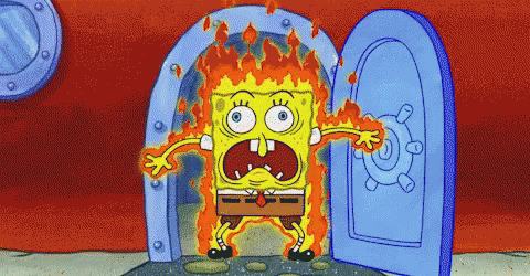 On Fire R2 GIF - Sponge Bob Square Pants GIFs