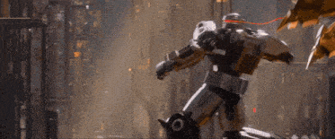 a robot with a red light on its head
