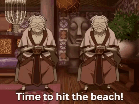 Time To Hit The Beach Avatar The Last Airbender GIF - Time To Hit The Beach The Beach Avatar The Last Airbender GIFs