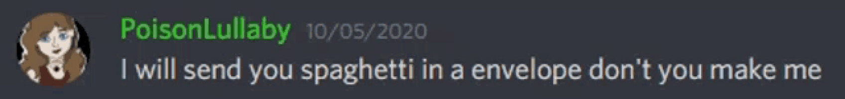 a screenshot of a poisonlullaby 10/05/2020 post