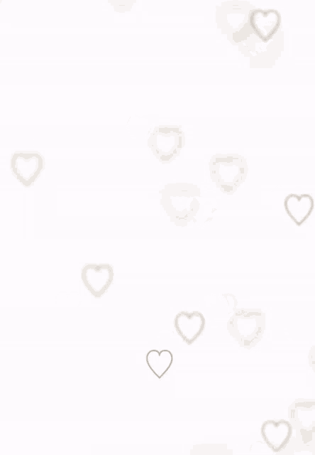 a white background with a pattern of hearts on it