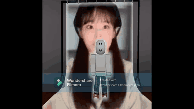 a video of a girl being created with wondershare