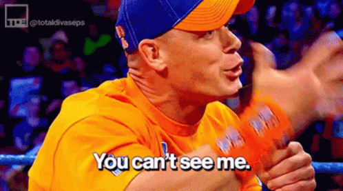 John Cena You Cant See Me GIF - John Cena You Cant See Me Wwe GIFs