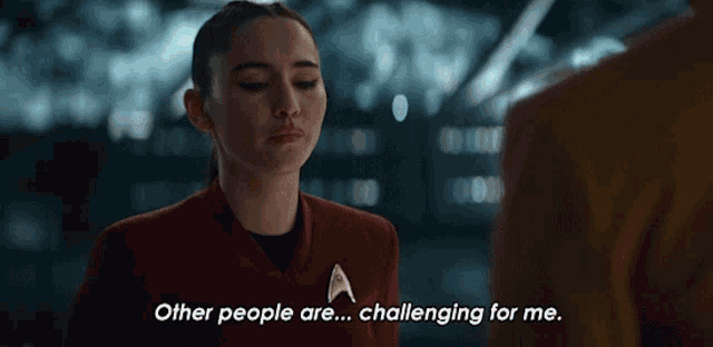 Other People Are Challenging Me La An Noonien Singh GIF - Other People Are Challenging Me La An Noonien Singh Christina Chong GIFs
